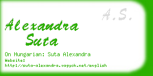 alexandra suta business card